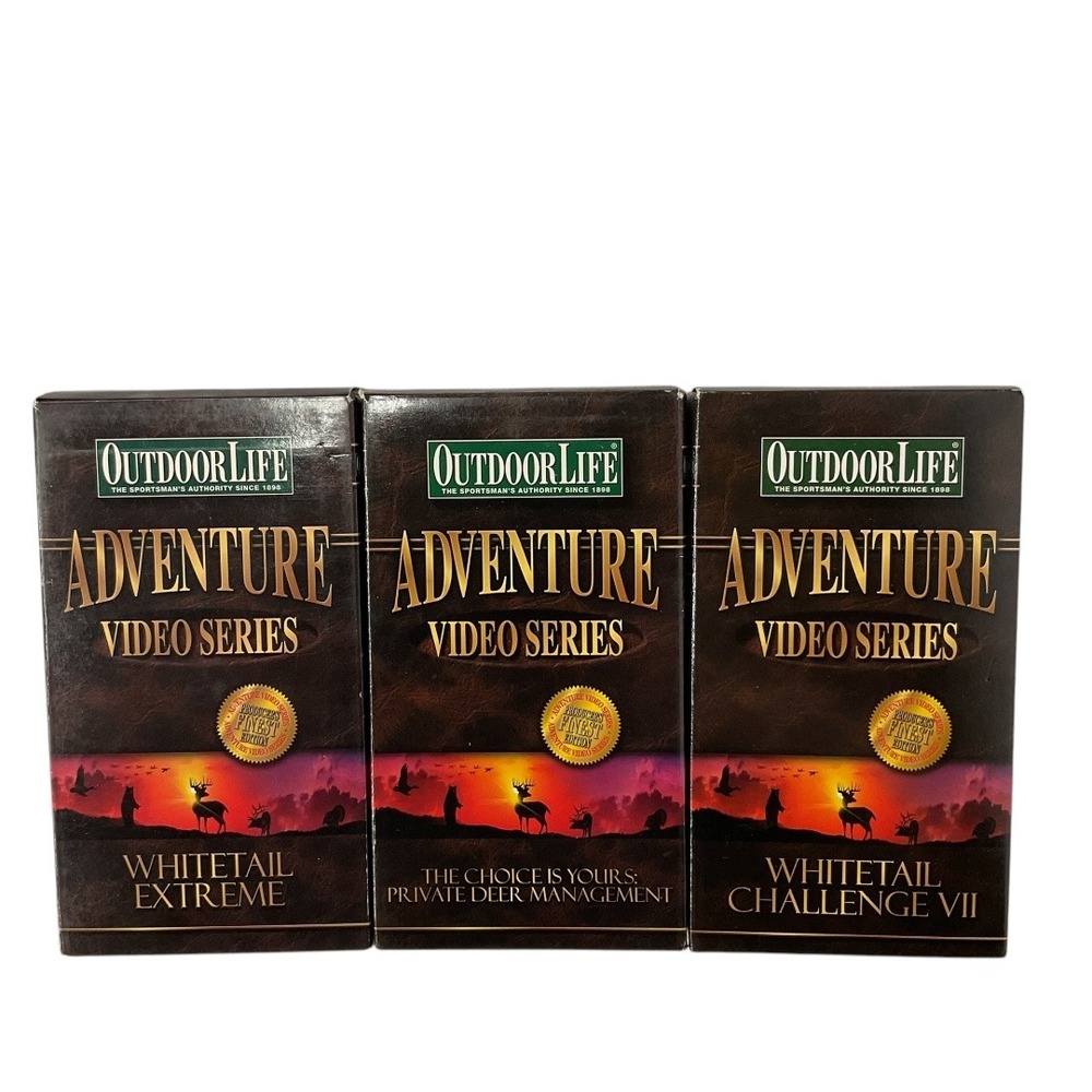 Outdoor Adventure Video Series 3-Piece Deer Hunting‎ VHS Tape